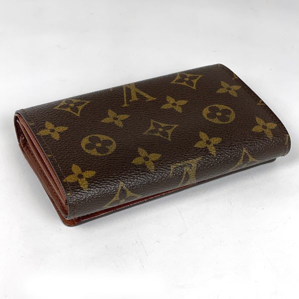 1000061342018 12 Louis Vuitton Porte Monet Tresor Bill Purse Coin Case Monogram Brown