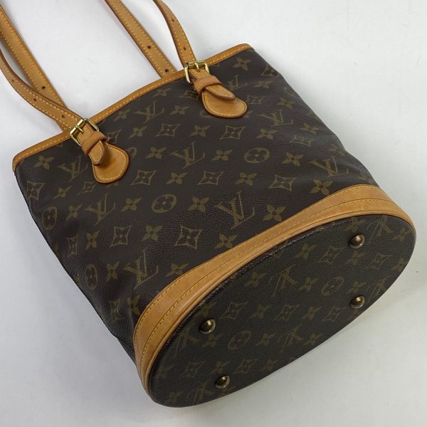 1000061418737 12 Louis Vuitton Petit Bucket PM Shoulder Bag Monogram Brown