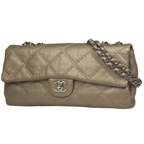 1000061562065 11 Chanel Coco Mark Chain Shoulder Bag Ultra Stitch W Chain Leather Beige