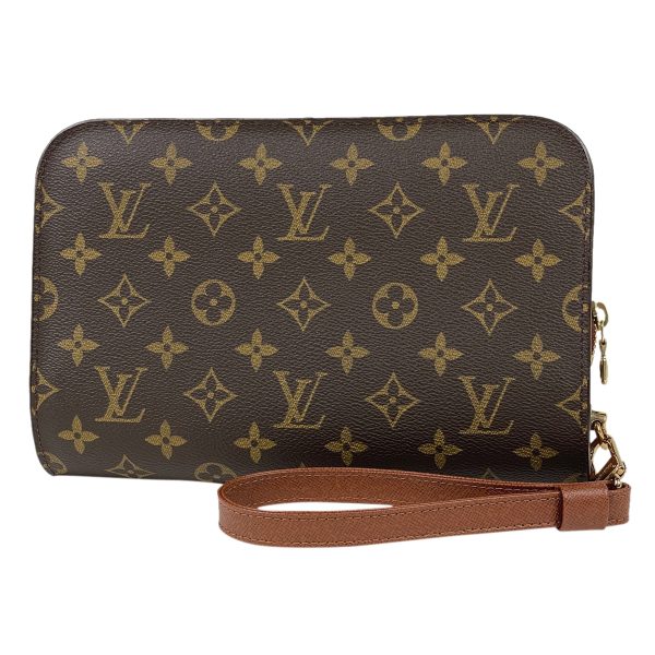 1000061605205 11 Louis Vuitton Orsay Clutch Bag Monogram Brown