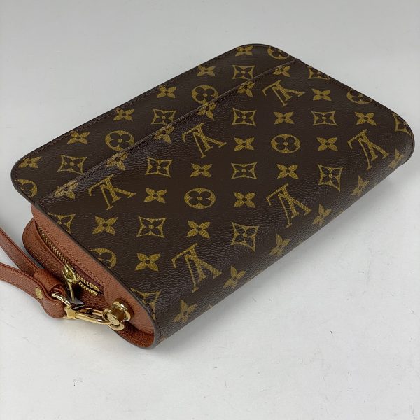 1000061605205 12 Louis Vuitton Orsay Clutch Bag Monogram Brown