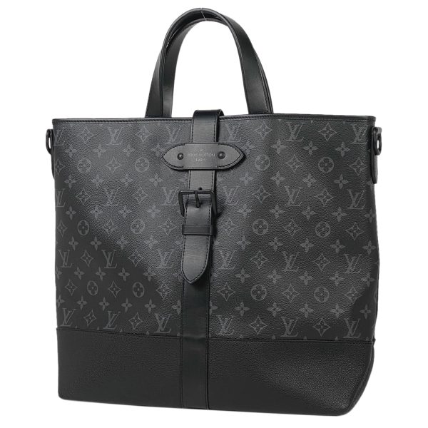 1000061689007 11 Louis Vuitton Saumur Tote 2WAY Shoulder Bag Monogram Eclipse Black