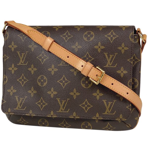 1000061707398 11 Louis Vuitton Musette Tango Short Shoulder Bag Monogram Brown