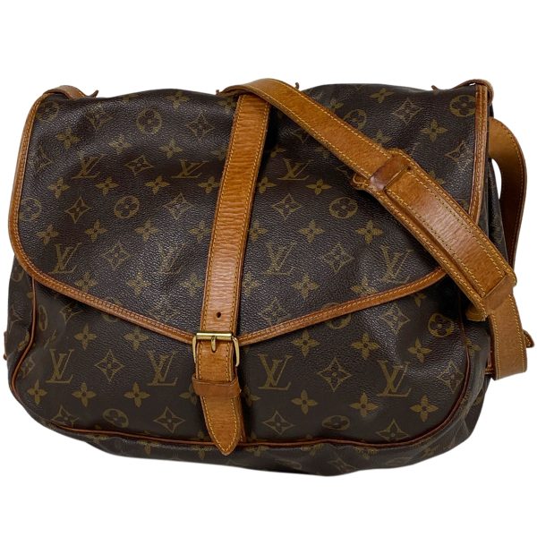 1000062184075 11 Louis Vuitton Saumur 35 Crossbody Shoulder Bag Monogram Brown