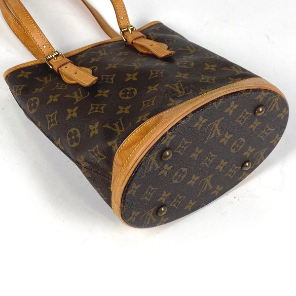 1000062190618 12 Louis Vuitton Petit Bucket PM Shoulder Bag Monogram Brown