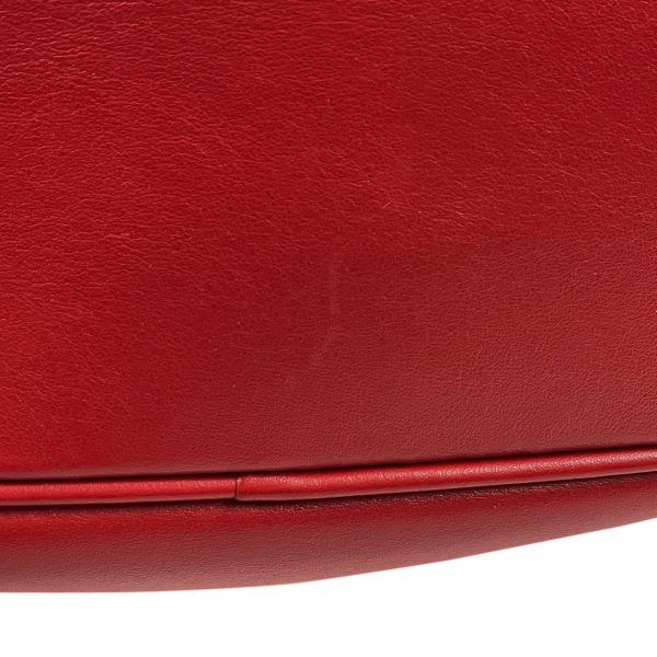 1000062220360 13 Prada Logo Plate Robot Messenger Shoulder Bag Leather Red