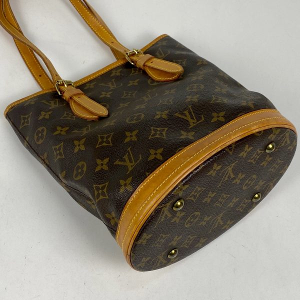 1000062223224 12 Louis Vuitton Petit Bucket PM Shoulder Bag Monogram Brown