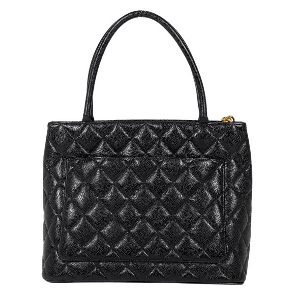 1000062237818 13 Chanel Reproduction Tote Handbag Caviar Skin Black