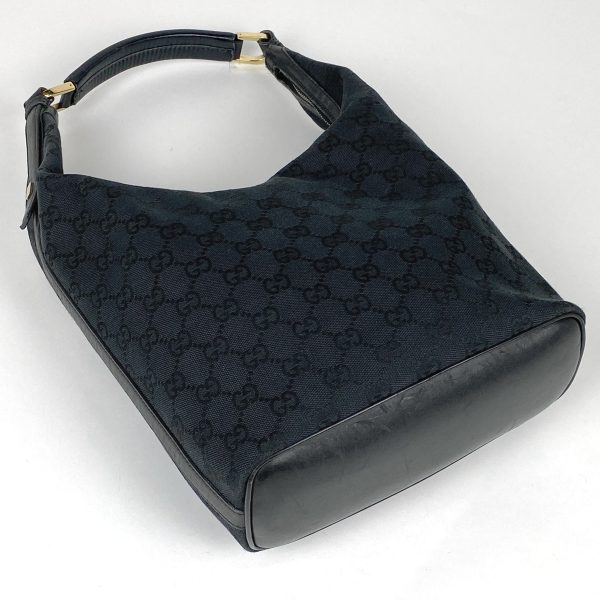 1000062294194 12 Gucci GG Pattern One Shoulder Shoulder Bag GG Canvas Black