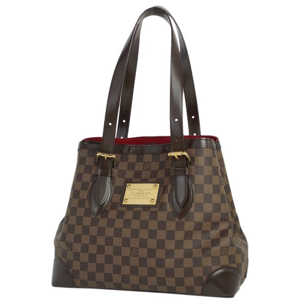 1000062321074 11 Louis Vuitton Hampstead MM Shoulder Tote Damier Brown