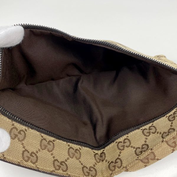 1000062493788 17 Gucci GG Pattern Waist Bag Body Bag GG Canvas Brown