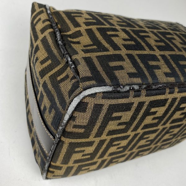 1000062505900 12 Fendi Zucca Pattern Vanity Bag Canvas Brown