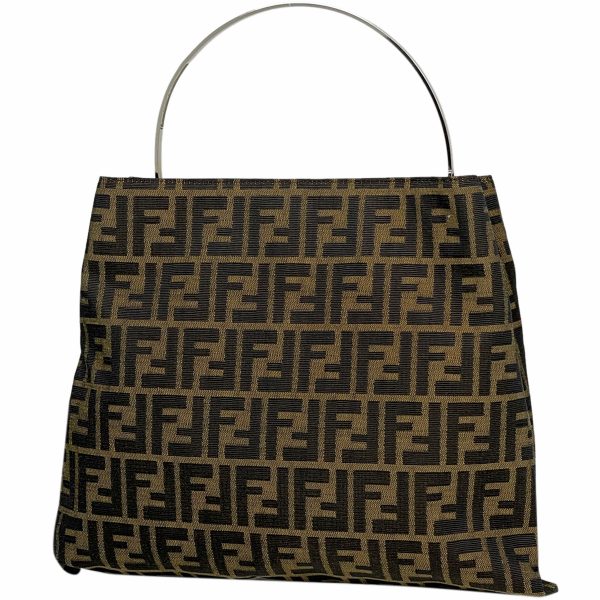 1000062512731 11 Fendi Zucca Pattern Canvas Handbag Brown