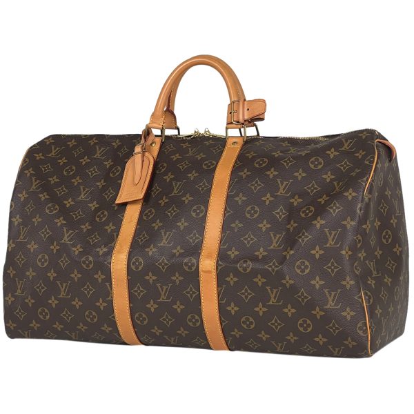 1000062634730 11 Louis Vuitton Keepall 55 Handbag Monogram Brown