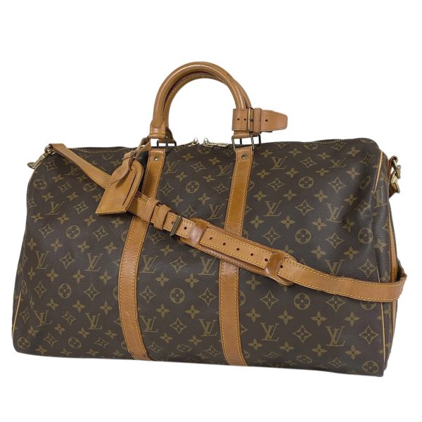 1000062792584 11 Louis Vuitton Keepall Bandoulière 50 Travel Business Bag Monogram Brown