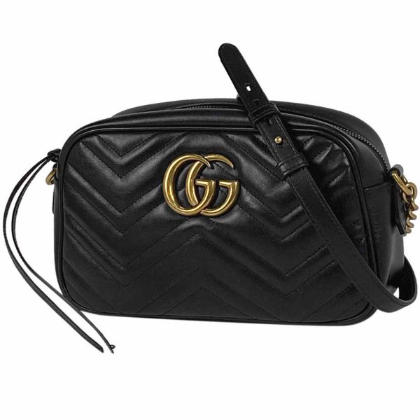 1000062798692 11 Gucci GG Marmont Chain Shoulder Bag Leather Black