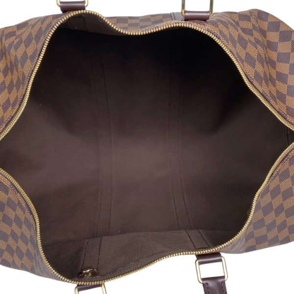 1000062821598 20 Louis Vuitton Keepall Bandouliere 55 2WAY Shoulder Bag Damier Brown