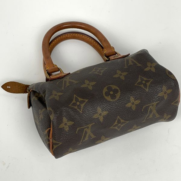 1000062924602 12 Louis Vuitton Mini Speedy Boston Handbag Monogram Brown