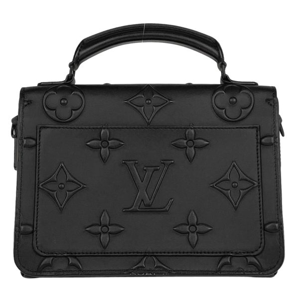 1000062929843 13 Louis Vuitton Ambassador PM 2WAY Handbag Shoulder Bag Leather Black