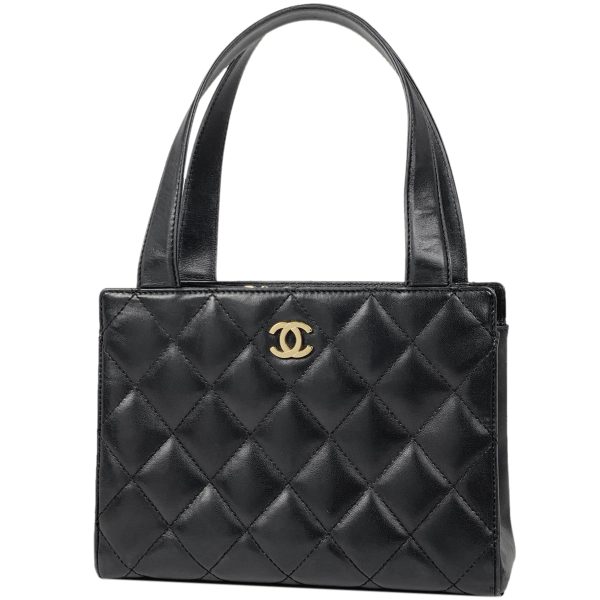 1000062954562 11 Chanel Cocomark Matelasse Tote Bag Leather Black