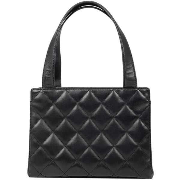 1000062954562 13 Chanel Cocomark Matelasse Tote Bag Leather Black