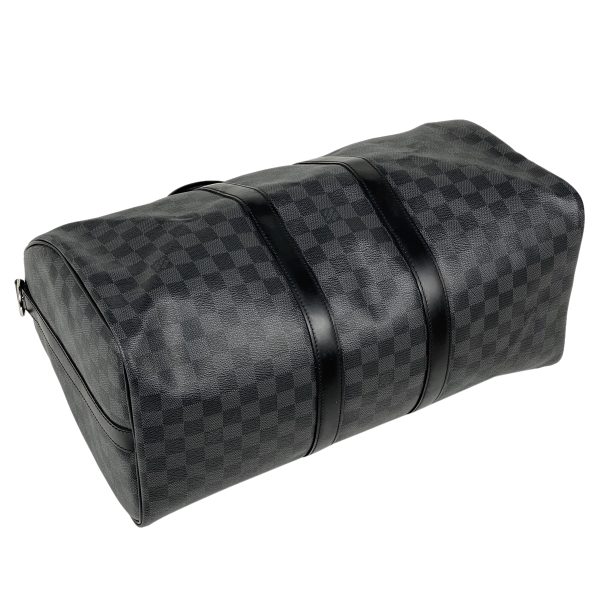 1000062974348 12 Louis Vuitton Keepall Bandouliere Damier Graphite Black