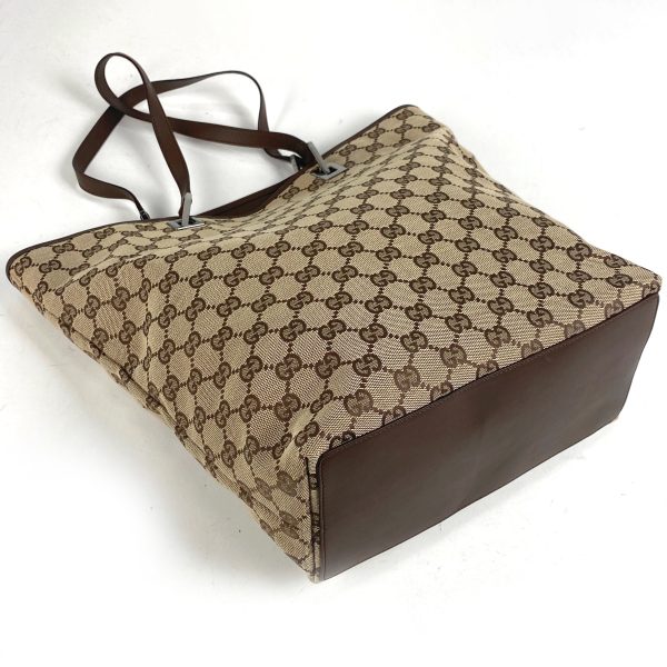 1000062977806 12 Gucci GG Pattern Tote Bag GG Canvas Brown