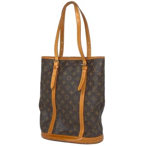 1000063070766 11 Louis Vuitton Monogram Noe Shoulder Bag Brown Gold Hardware