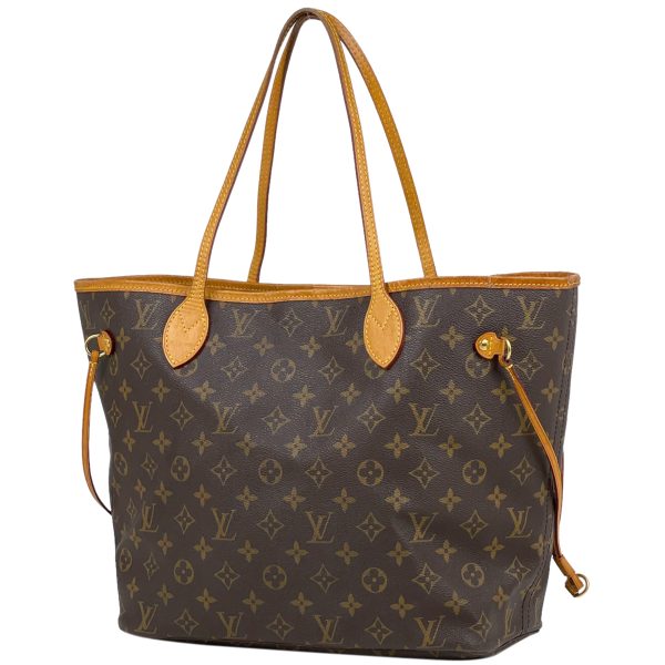 1000063144429 11 Louis Vuitton Neverfull MM Shoulder Tote Bag Monogram Brown