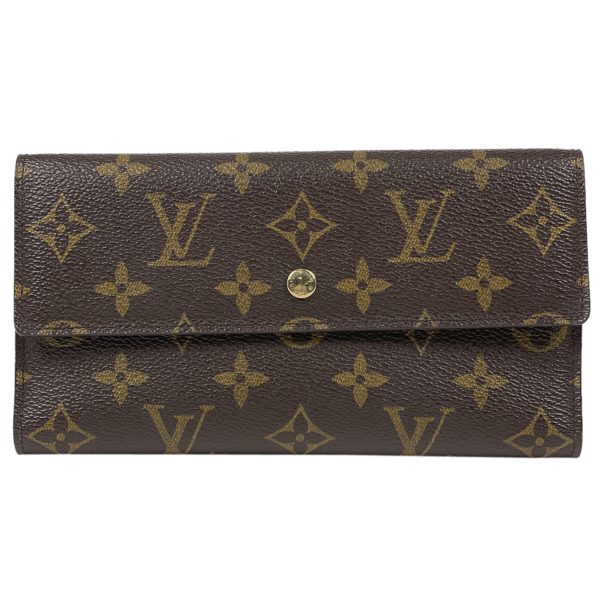 1000063167244 11 Louis Vuitton Porte Tresor International Trifold Wallet Monogram Brown