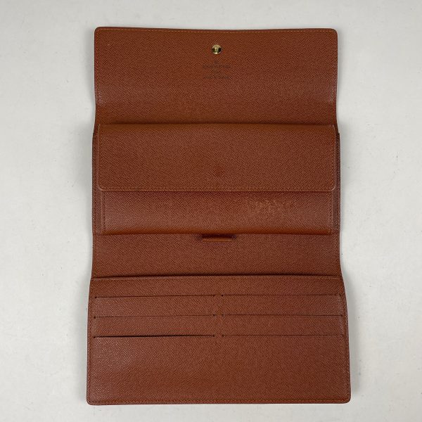 1000063167244 16 Louis Vuitton Porte Tresor International Trifold Wallet Monogram Brown