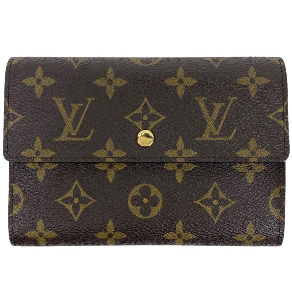 1000063213002 11 Louis Vuitton Porte Tresor Etui Papier Bill Purse Trifold Wallet Monogram Brown