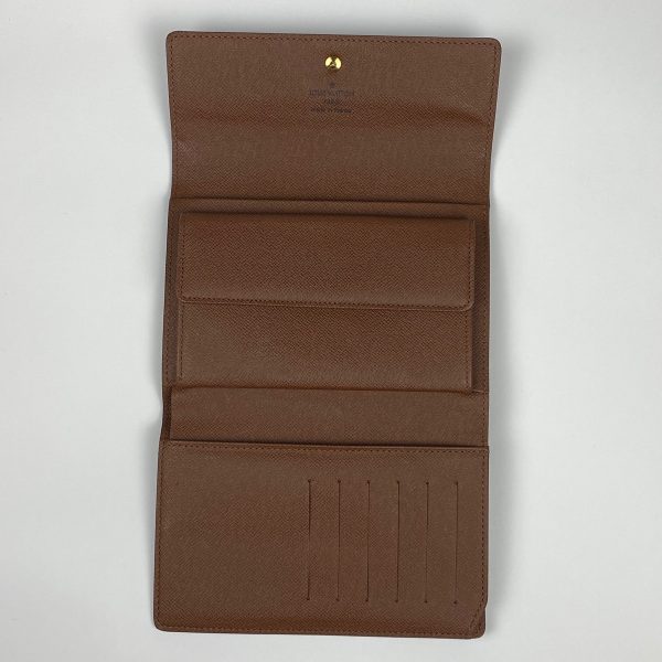 1000063213002 16 Louis Vuitton Porte Tresor Etui Papier Bill Purse Trifold Wallet Monogram Brown