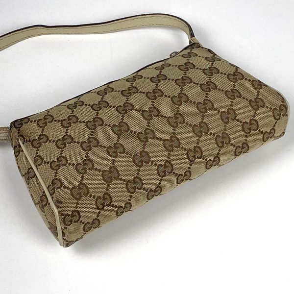 1000063217550 12 Gucci GG Pattern Handbag Abby Accessory Pouch Canvas Beige