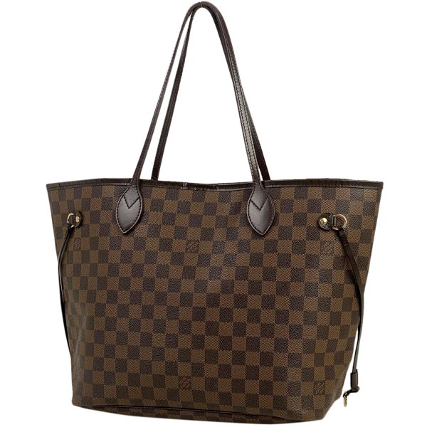 1000063334288 11 Louis Vuitton Neverfull MM Damier Tote Bag Brown