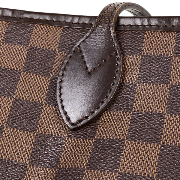 1000063334288 15 Louis Vuitton Neverfull MM Damier Tote Bag Brown