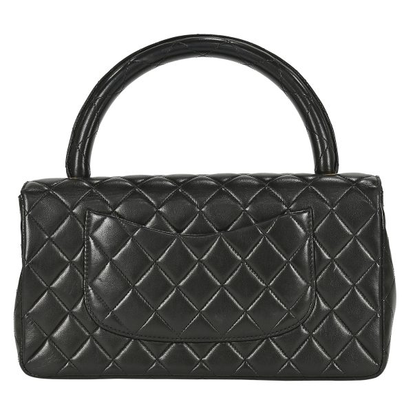 1000063359533 03 Chanel Cocomark Handbag Parent Child Matelasse Leather Black