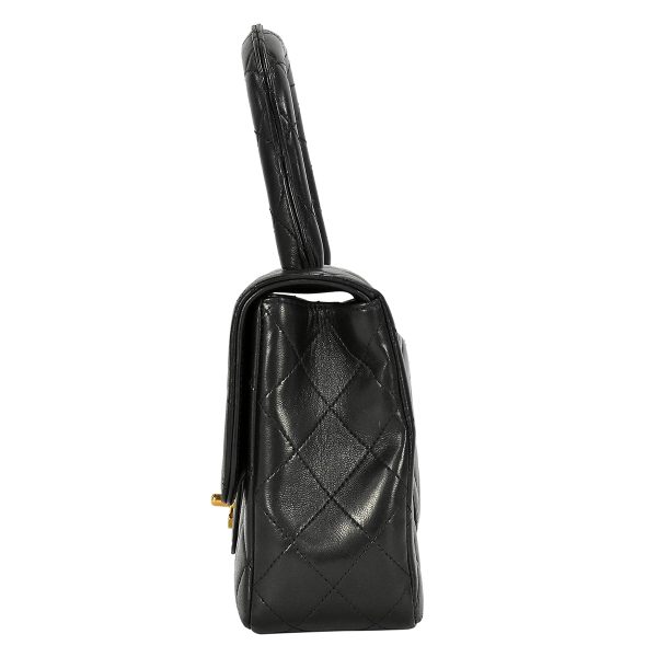 1000063359533 04 Chanel Cocomark Handbag Parent Child Matelasse Leather Black