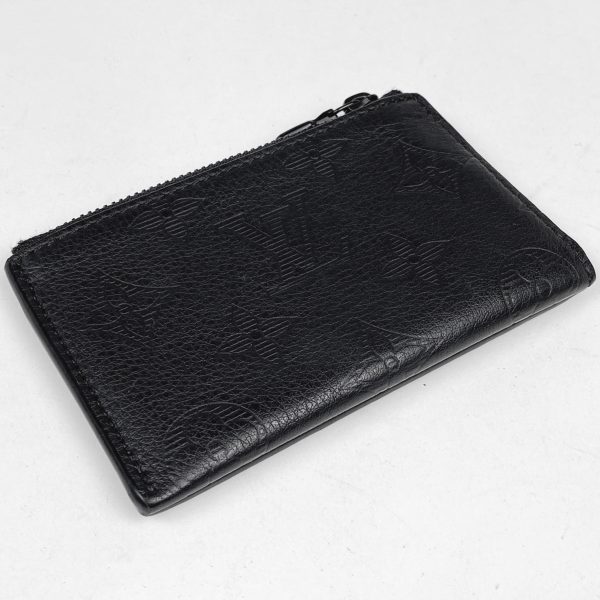 1000063644691 12 Louis Vuitton Compact Coin Card Holder Monogram Black