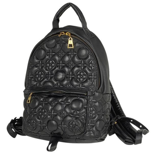 1000063667737 11 Louis Vuitton Palm Springs Backpack PM Monogram Flower Rucksack Leather Black