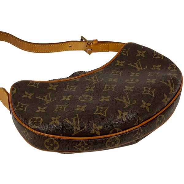 1000063736631 12 Louis Vuitton Pochette Croissant One Shoulder Bag Monogram Brown