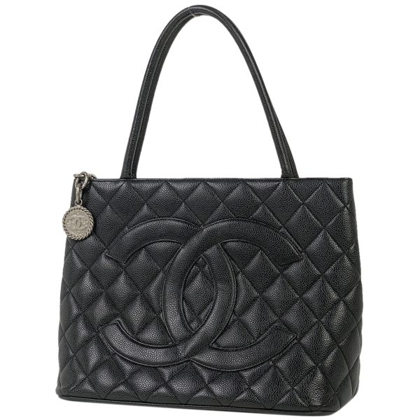 1000063782355 11 Chanel Reprint Tote Coco Mark Handbag Black