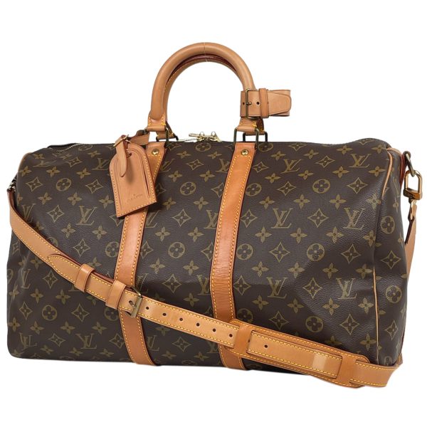 1000063812502 11 Louis Vuitton Keepall Bandouliere 45 Travel Bag Monogram Brown