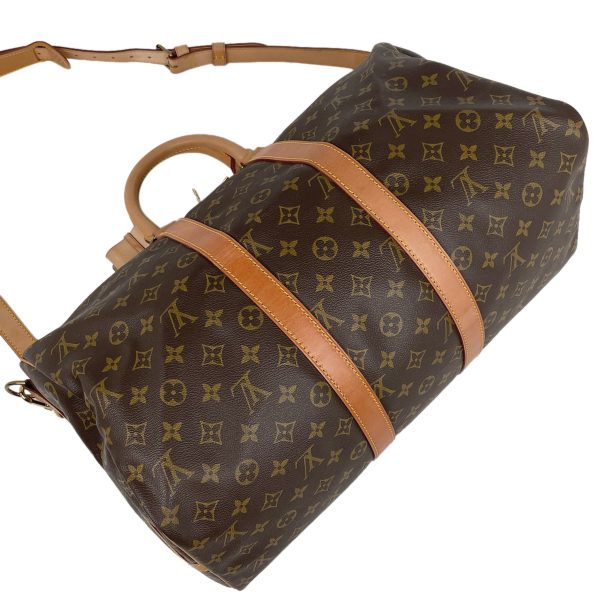 1000063812502 12 Louis Vuitton Keepall Bandouliere 45 Travel Bag Monogram Brown