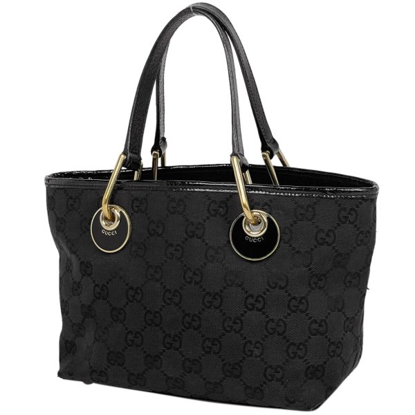 1000063826448 11 Gucci GG Pattern Tote Bag Handbag GG Canvas Black