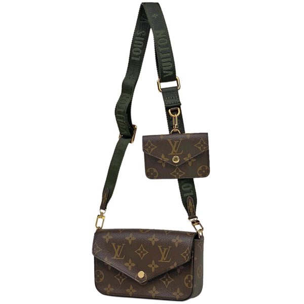 1000063836836 11 Louis Vuitton Multy Pochette Félicie Crossbody Pouch Monogram Brown