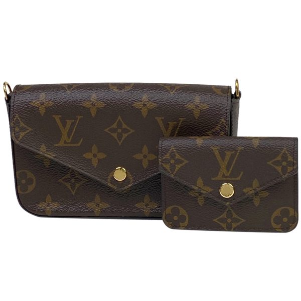 1000063836836 15 Louis Vuitton Multy Pochette Félicie Crossbody Pouch Monogram Brown