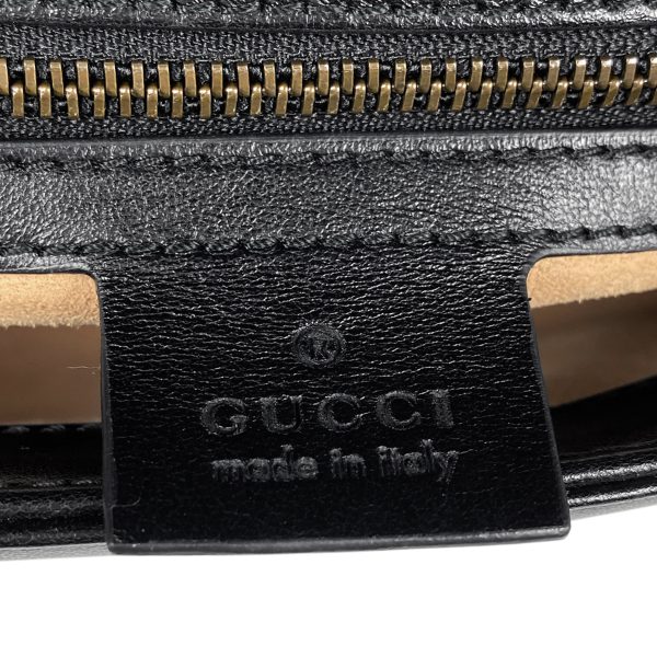 1000063843858 20 Gucci GG Marmont Chain Shoulder Bag Double G Crossbody Heart Leather Black