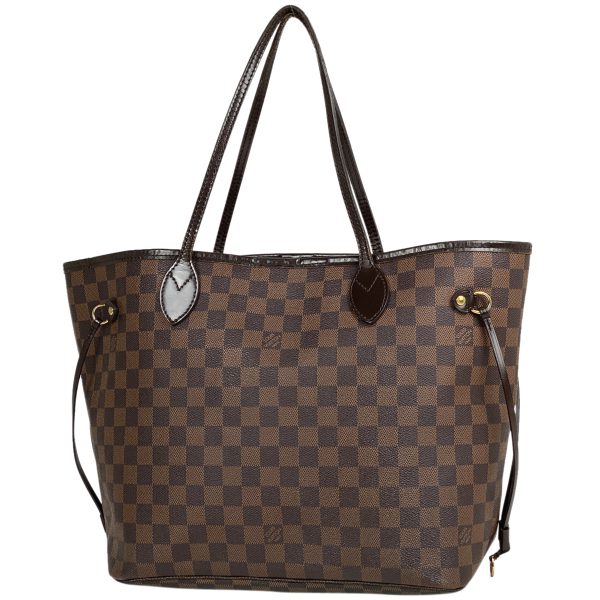 1000063895277 11 Louis Vuitton Neverfull MM Shoulder Bag Damier Brown