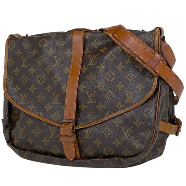 1000063955346 11 Louis Vuitton Saumur 35 Crossbody Shoulder Bag Monogram Brown